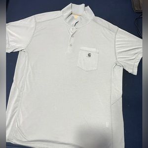 Carhartt Men’s XL, Light Gray Polo Shirt